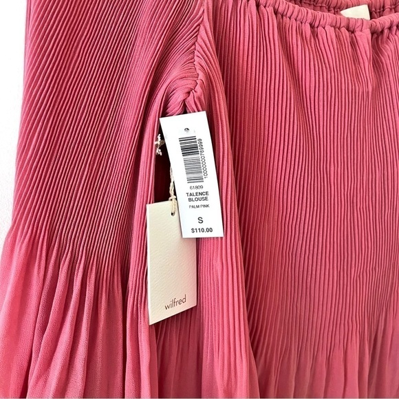 WILFRED | NWT Talence Blouse Palm Pink Size Small Aritzia - Picture 4 of 10